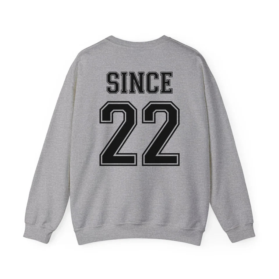 mamagibt Personalisiertes Partner Sweatshirt mit Datum Hubby