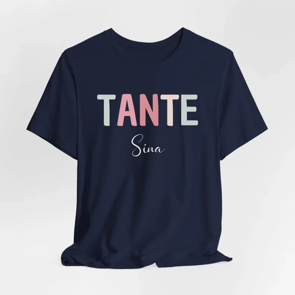 Printify Personalisierbares Tante T-Shirt mit Namen