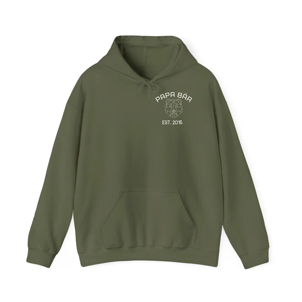 Printify Personalisierbarer Hoodie Papa Bär