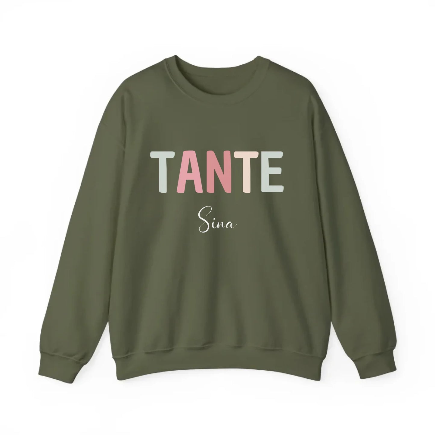 Printify Pastell Tante Sweatshirt mit Namen