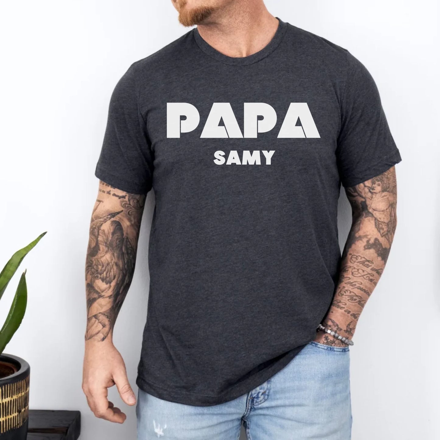Papa dark heather grey