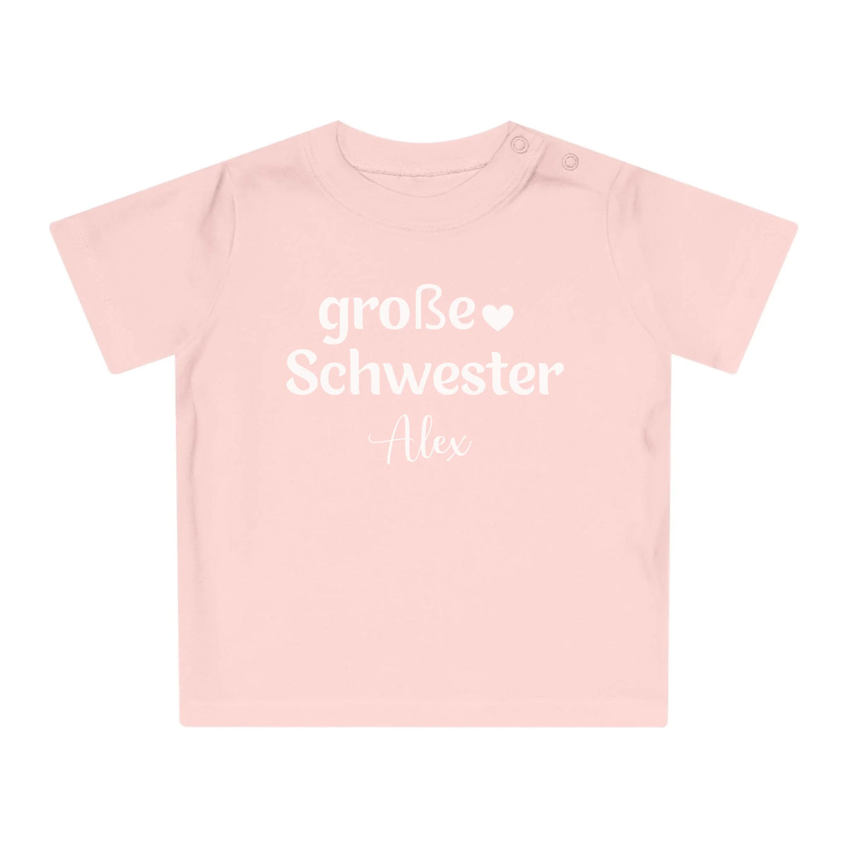 mamagibt T-Shirt Baby große Schwester T-Shirt Baby große Schwester Powder Pink