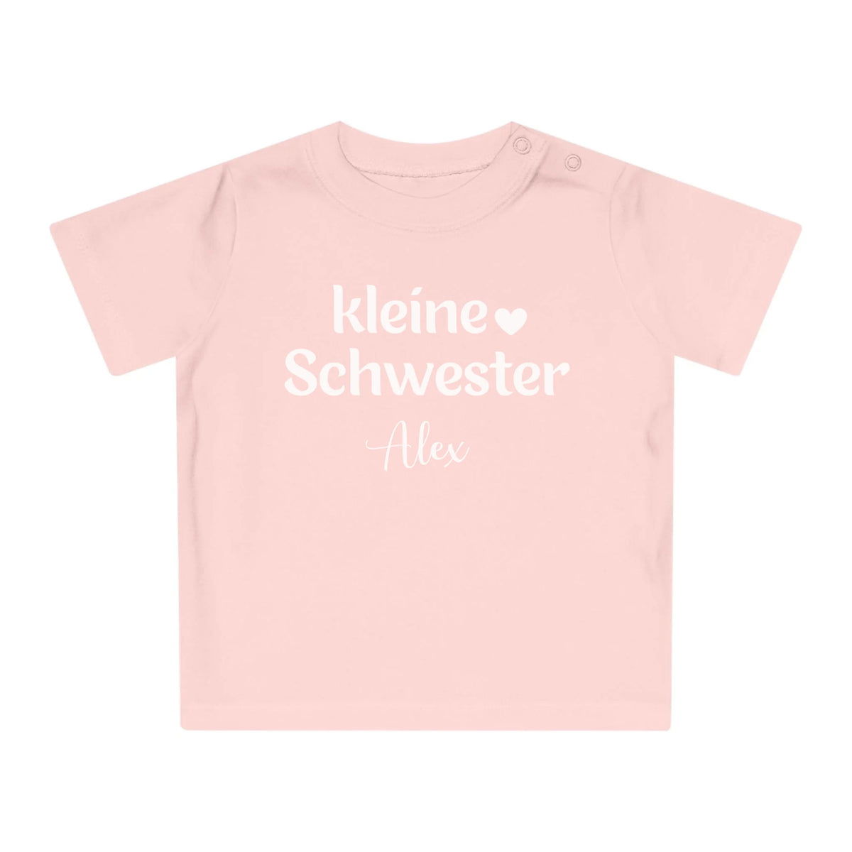 mamagibt T-Shirt Baby kleine Schwester T-Shirt Baby kleine Schwester Powder Pink