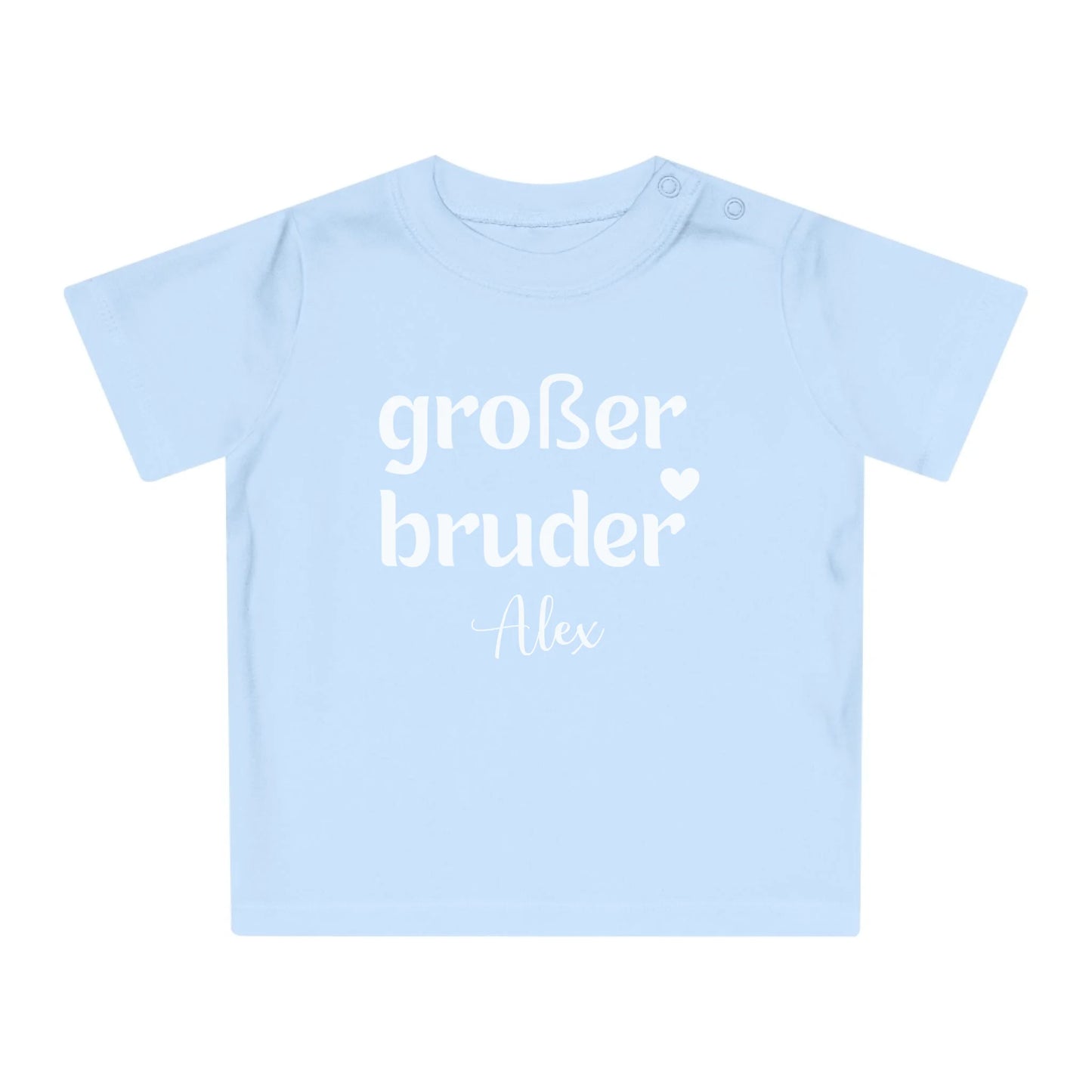 mamagibt Baby T-Shirt großer Bruder Baby T-Shirt großer Bruder Dusty Blue
