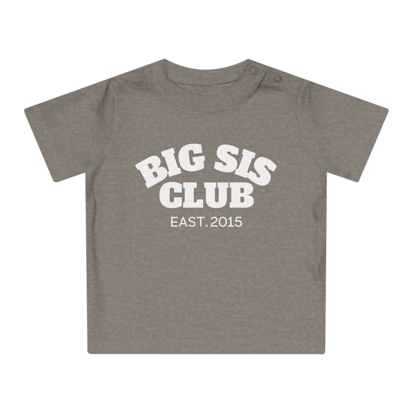 mamagibt T-Shirt Baby big sis Club T-Shirt Baby big sis Club Heather Grey Melange