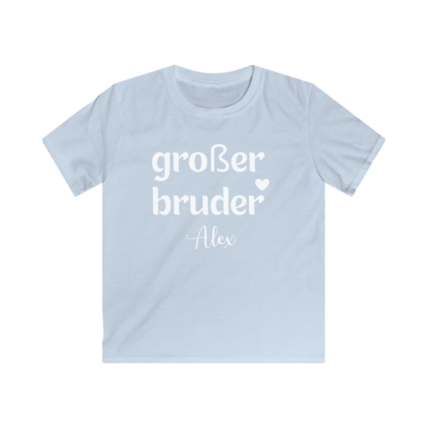 Printify Kinder T-Shirt großer Bruder Kinder T-Shirt großer Bruder Light Blue