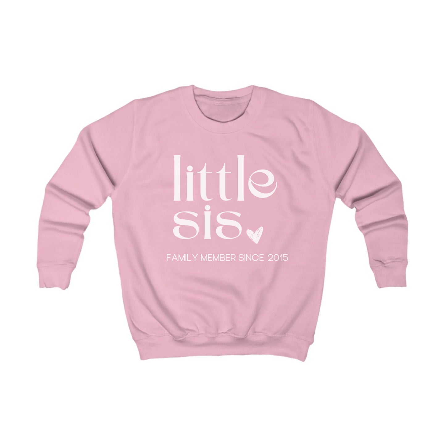 Printify Kinder Sweatshirt lil sis Kinder Sweatshirt lil sis Baby Pink