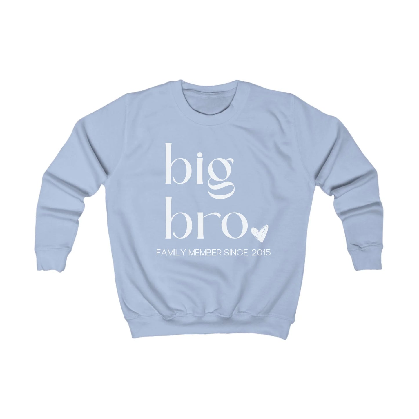 mamagibt Kinder Sweatshirt kleiner Bruder Kinder Sweatshirt kleiner Bruder Sky Blue