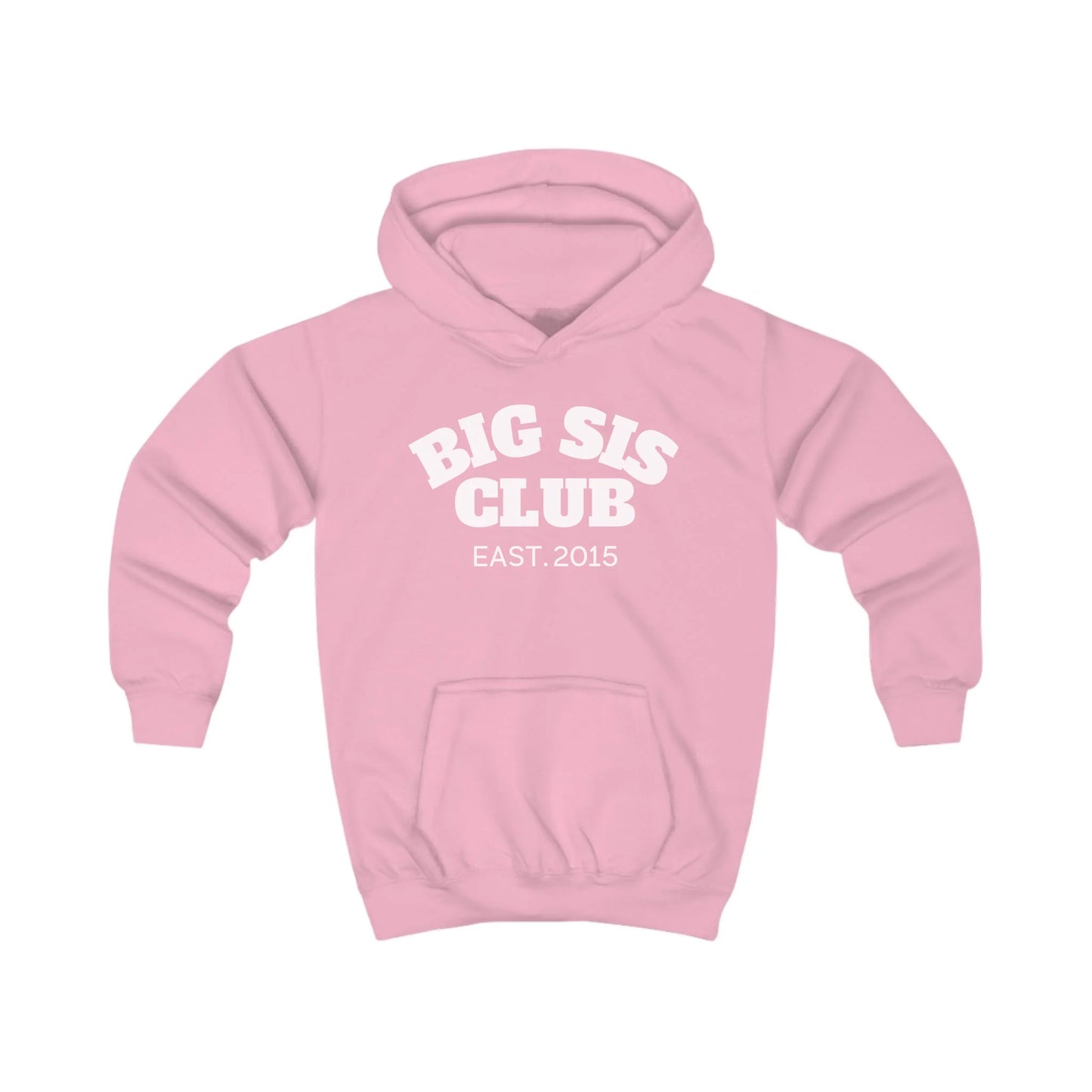 mamagibt Hoodie Kinder big sis club Hoodie Kinder big sis club Baby Pink