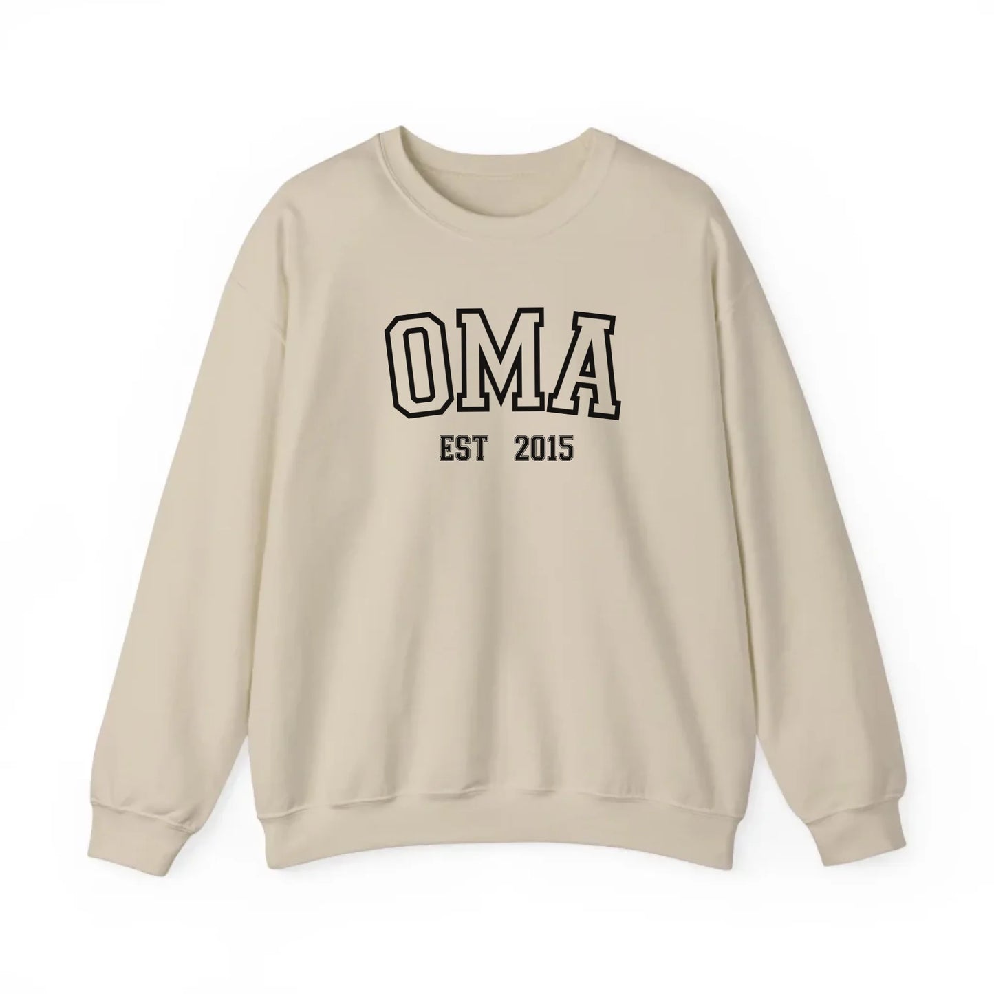Printify Sportliches Oma Sweatshirt personalisiert Sweatshirt Oma Design 6 Sand