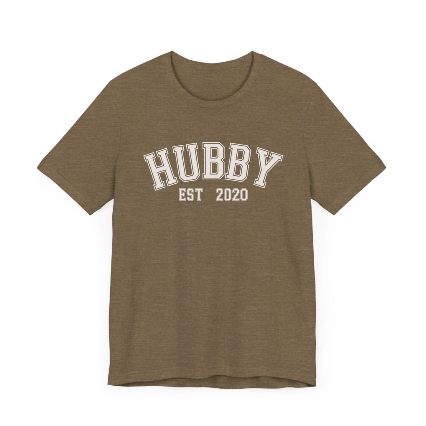 mamagibt Personalisierbarer Partner T-Shirt– Hubby mit Datum