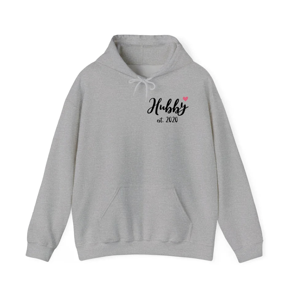Hoodie Couple hubby Herz - mamagibt - #personalisiert#