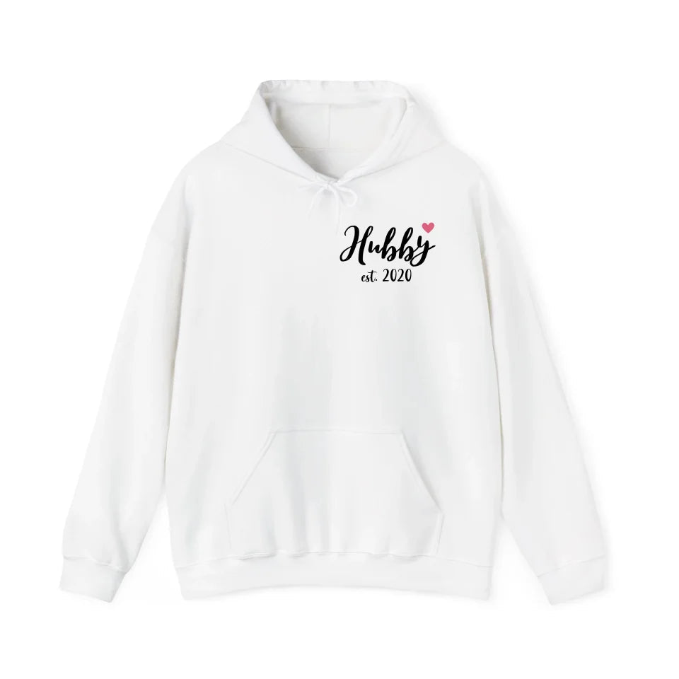 Hoodie Couple hubby Herz - mamagibt - #personalisiert#