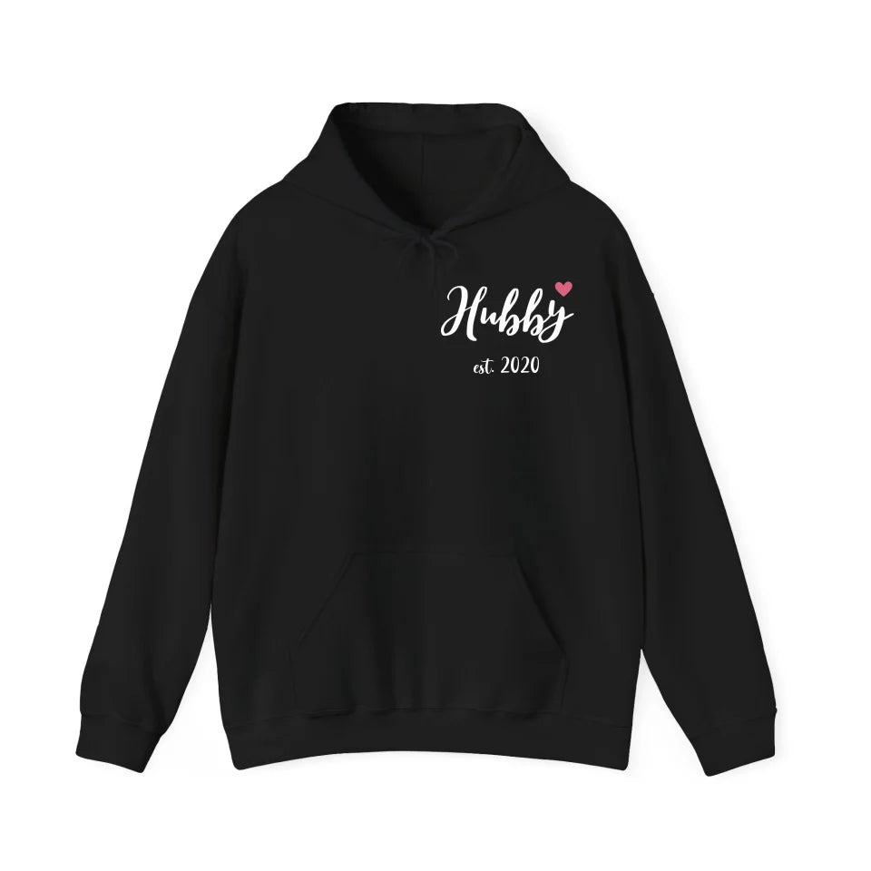 Hoodie Couple hubby Herz - mamagibt - #personalisiert#