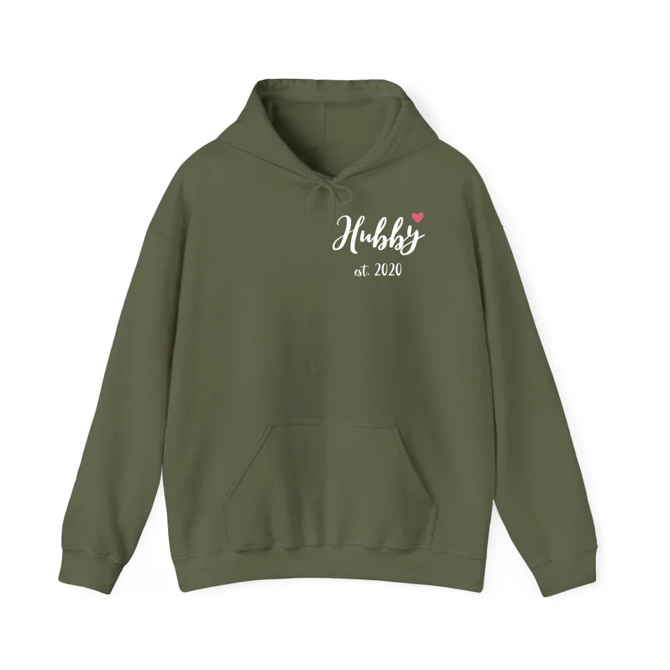 Hoodie Couple hubby Herz - mamagibt - #personalisiert#