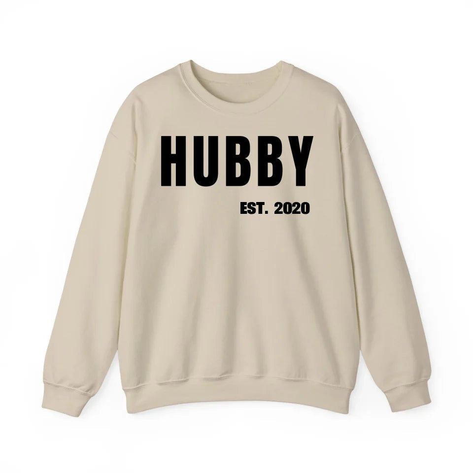 Sweatshirt Couple Hubby mit Datum - mamagibt - #personalisiert#