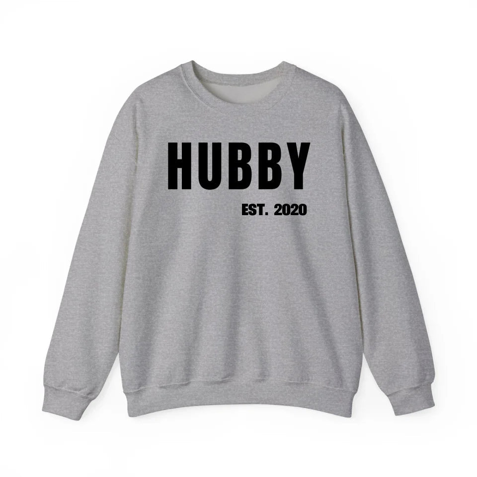 Sweatshirt Couple Hubby mit Datum - mamagibt - #personalisiert#