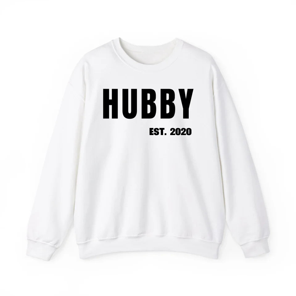 Sweatshirt Couple Hubby mit Datum - mamagibt - #personalisiert#