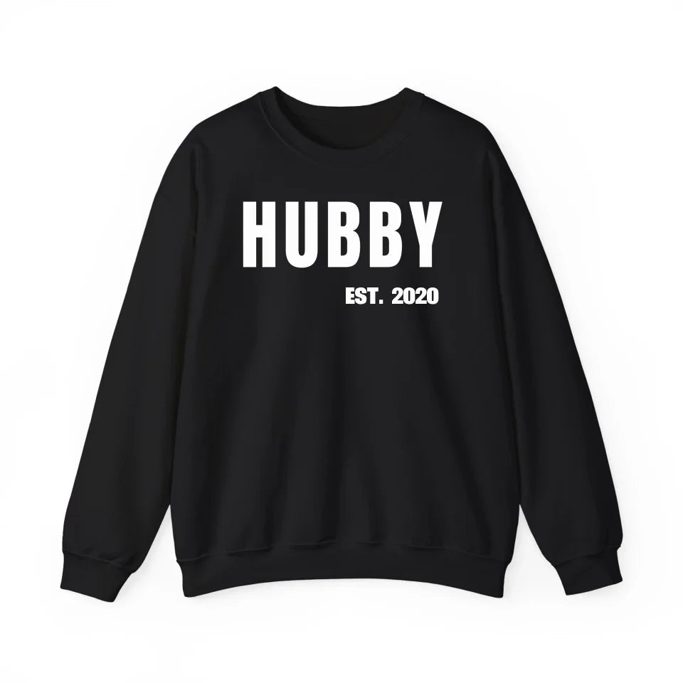 Sweatshirt Couple Hubby mit Datum - mamagibt - #personalisiert#