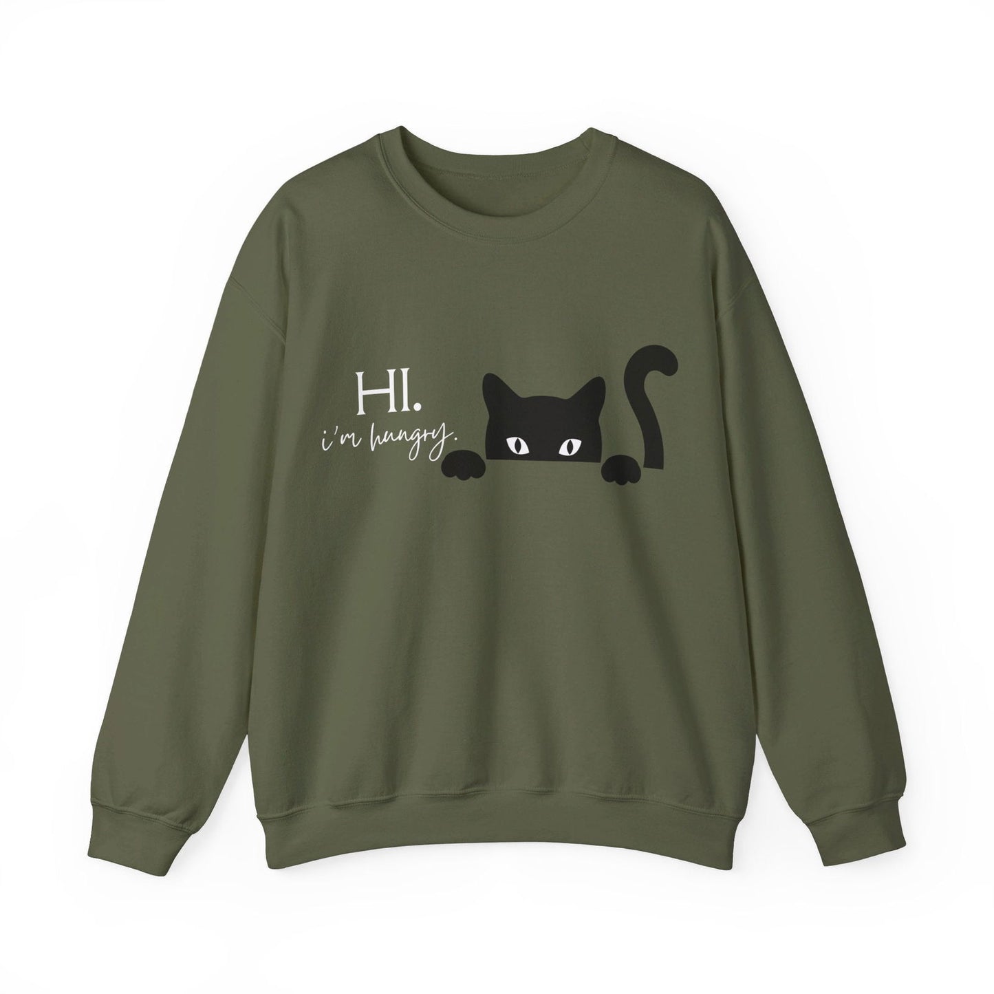 Sweatshirt Haustier "Hi, i'm hungry" - mamagibt - - #tag1# - #tag2#