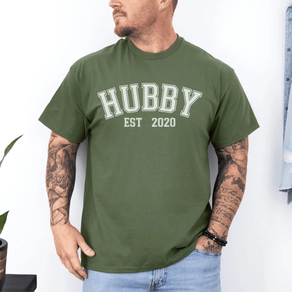 T-Shirt Couple Hubby Sport - mamagibt - #personalisiert#
