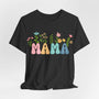 Mama T-Shirt mit bunten Blumen