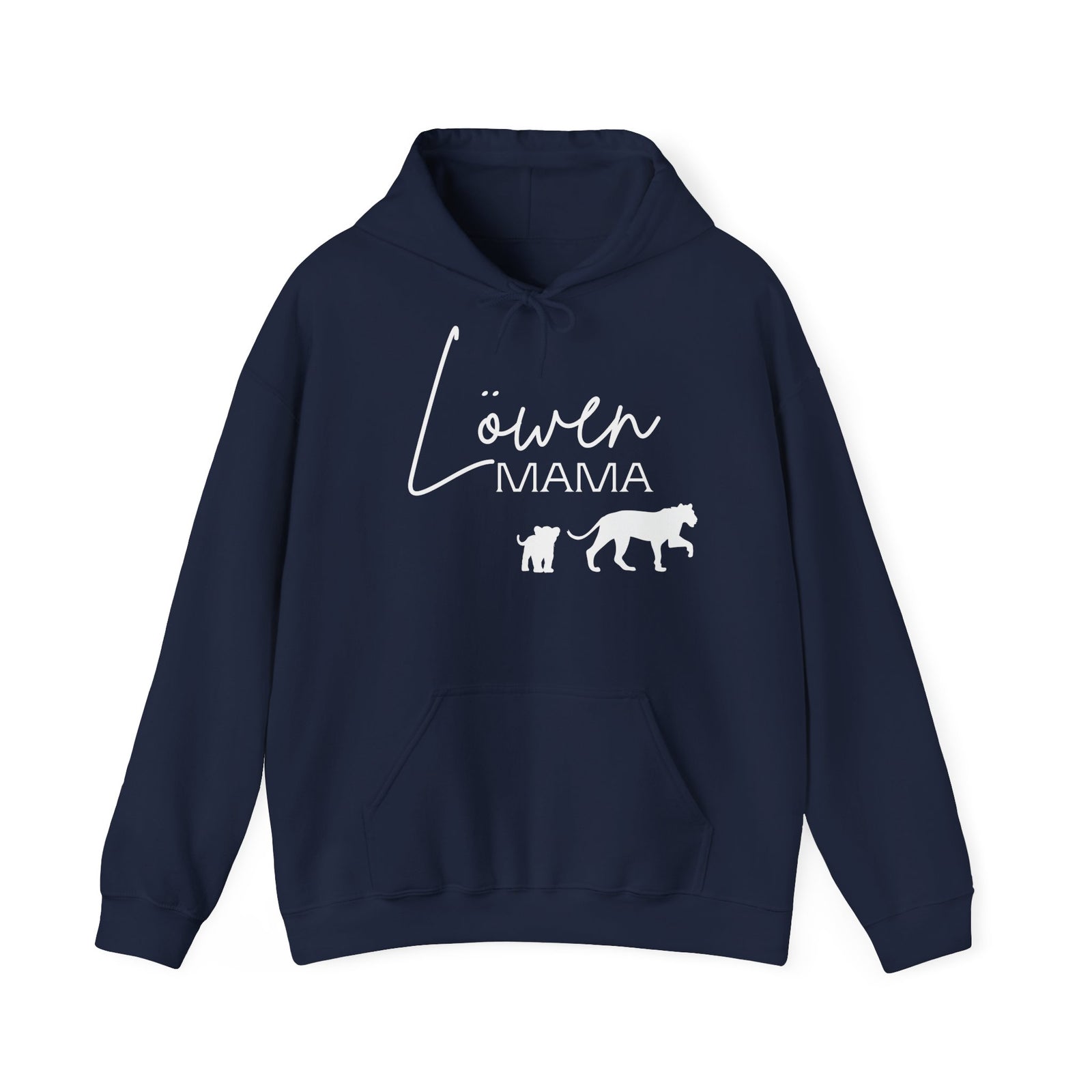 mamagibt Hoodie Löwen Mama mit Motiv