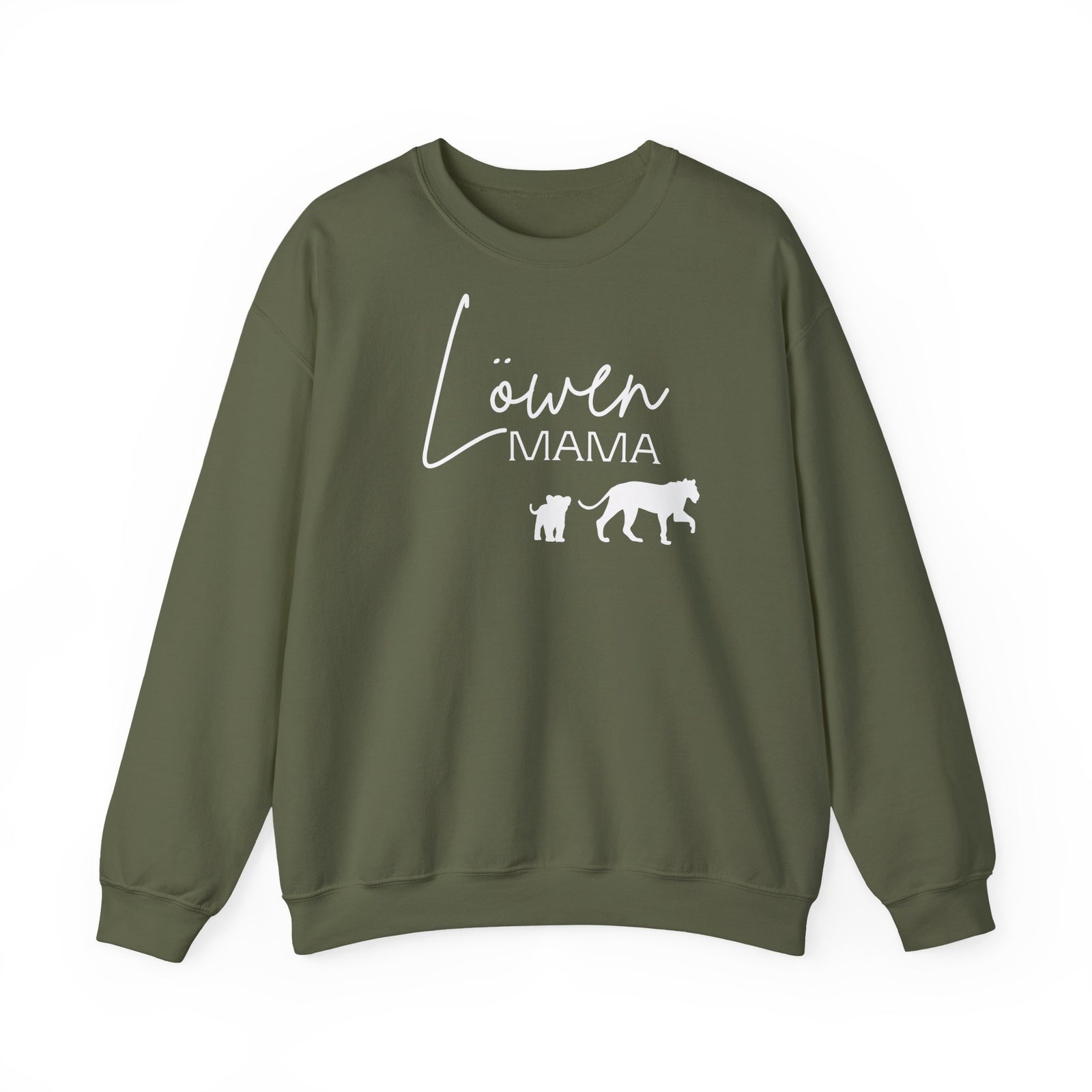 mamagibt Sweatshirt Löwen Mama mit Motiv