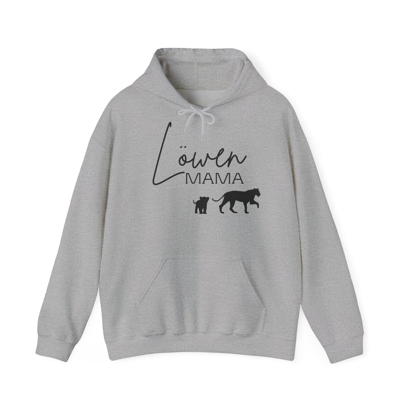 mamagibt Hoodie Löwen Mama mit Motiv