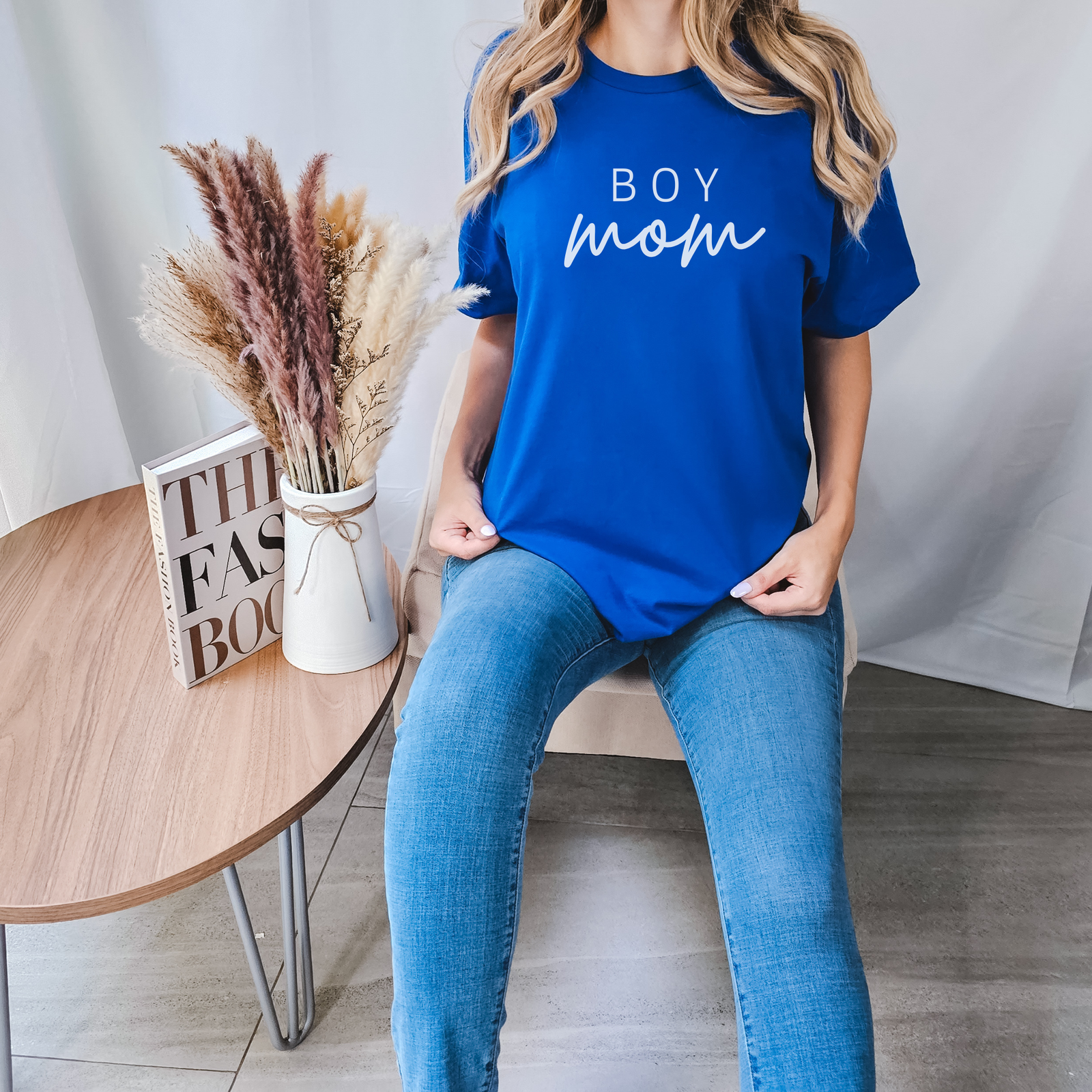 mamagibt Mama T-Shirt Boy Mom True Royal