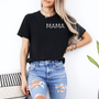 mamagibt T-Shirt mit Mama Aufdruck Black