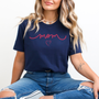 mamagibt Mama T-Shirt Mom with heart Navy