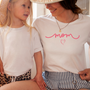 mamagibt Mama T-Shirt Mom with heart White
