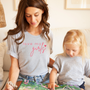 mamagibt Mama T-Shirt love my Girls Ash