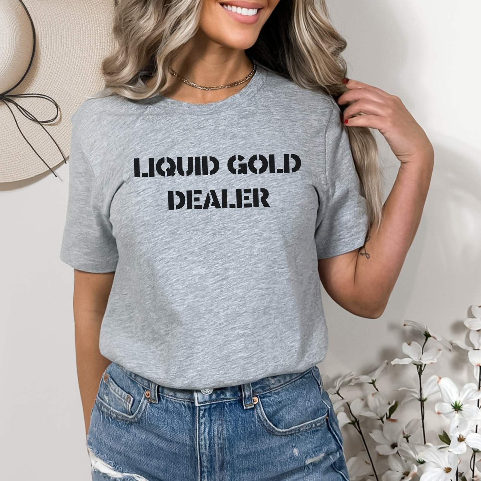 mamagibt Mama T-Shirt Liquid Gold Ash