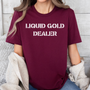 mamagibt Mama T-Shirt Liquid Gold Maroon
