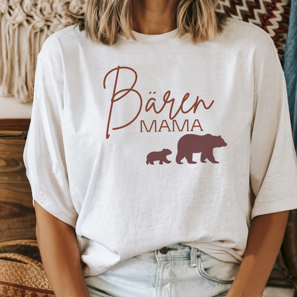 T-Shirt Bären Mama mit Motiv
