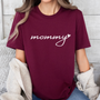 mamagibt Mama T-Shirt Mommy heart Maroon