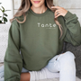 mamagibt Sweatshirt Tante cooler als Mama Military Green