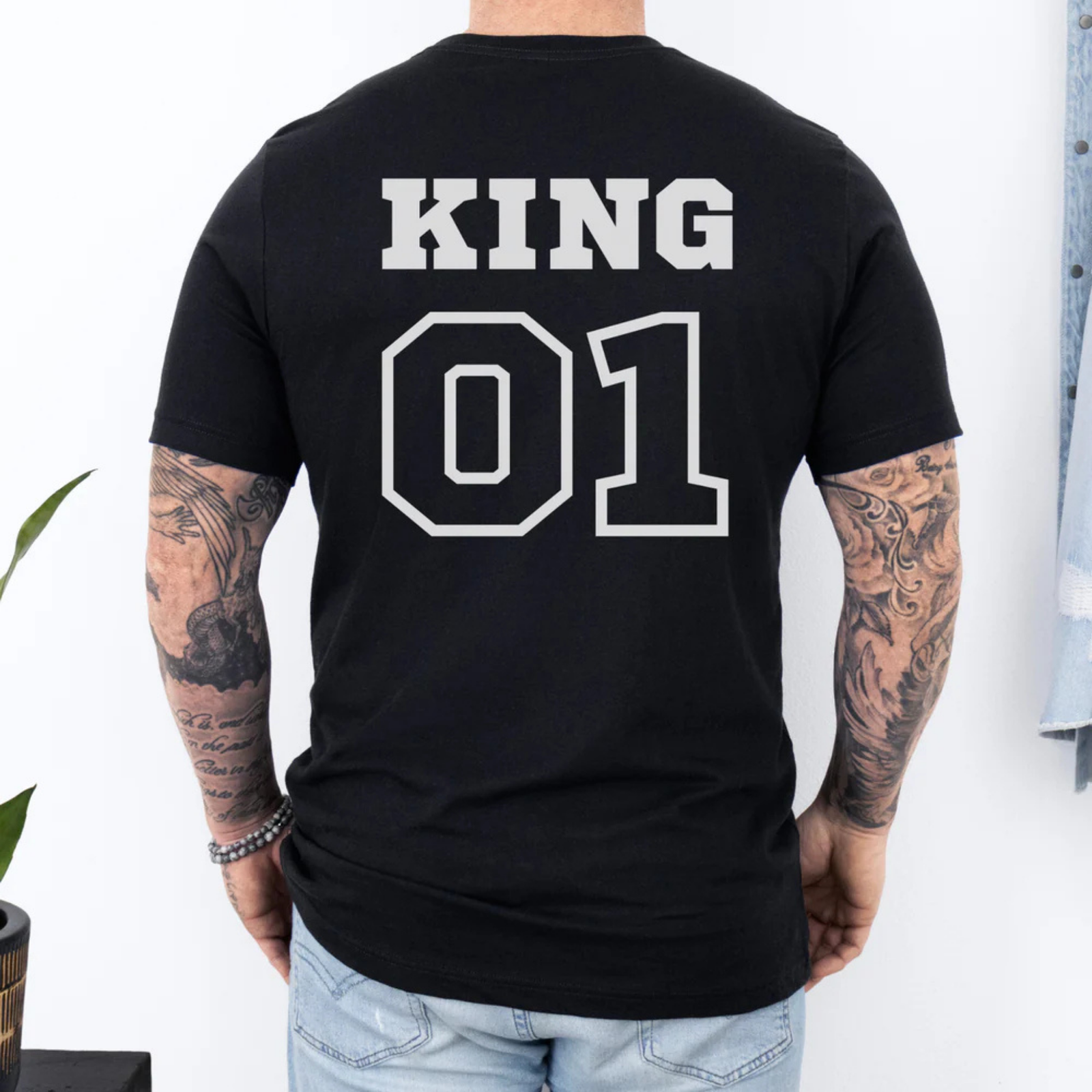mamagibt T-Shirt Couple King 01 Black