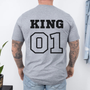 mamagibt T-Shirt Couple King 01 Athletic Heather