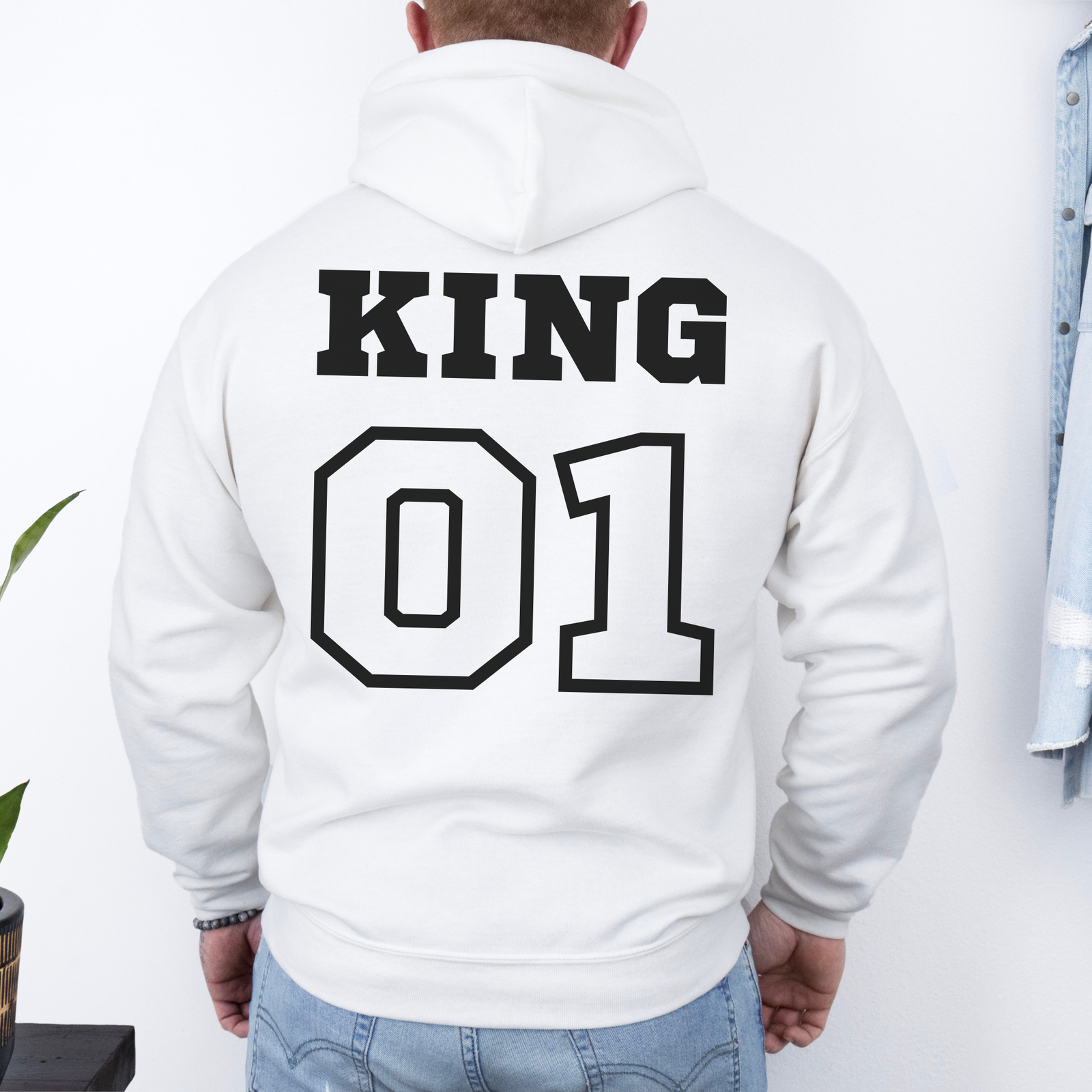 mamagibt Hoodie Couple King 01 White