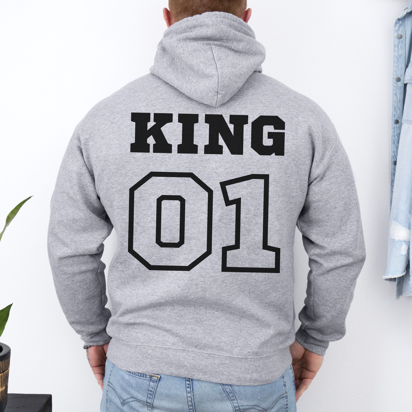 mamagibt Hoodie Couple King 01 Sport Grey