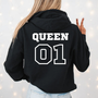 mamagibt Hoodie Couple Queen 1 Black