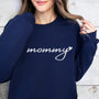mamagibt Mama Sweatshirt Mommy heart Navy