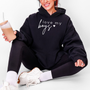 mamagibt Mama Hoodie love my boys Black