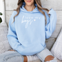 mamagibt Mama Hoodie love my boys Light Blue