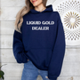 mamagibt Mama Hoodie Liquid Gold Navy