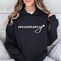 mamagibt Mama Hoodie Mommy heart Black