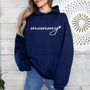mamagibt Mama Hoodie Mommy heart Navy